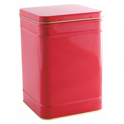BOÎTE A THÉ MÉTAL ROUGE