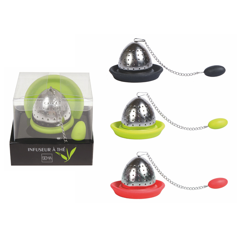 BOULE À THÉ SILICONE NOIRE BOULE À THÉ SILICONE NOIRE
