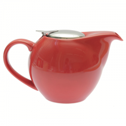 THÉIÈRE BOULE CÉRAMIQUE ROUGE